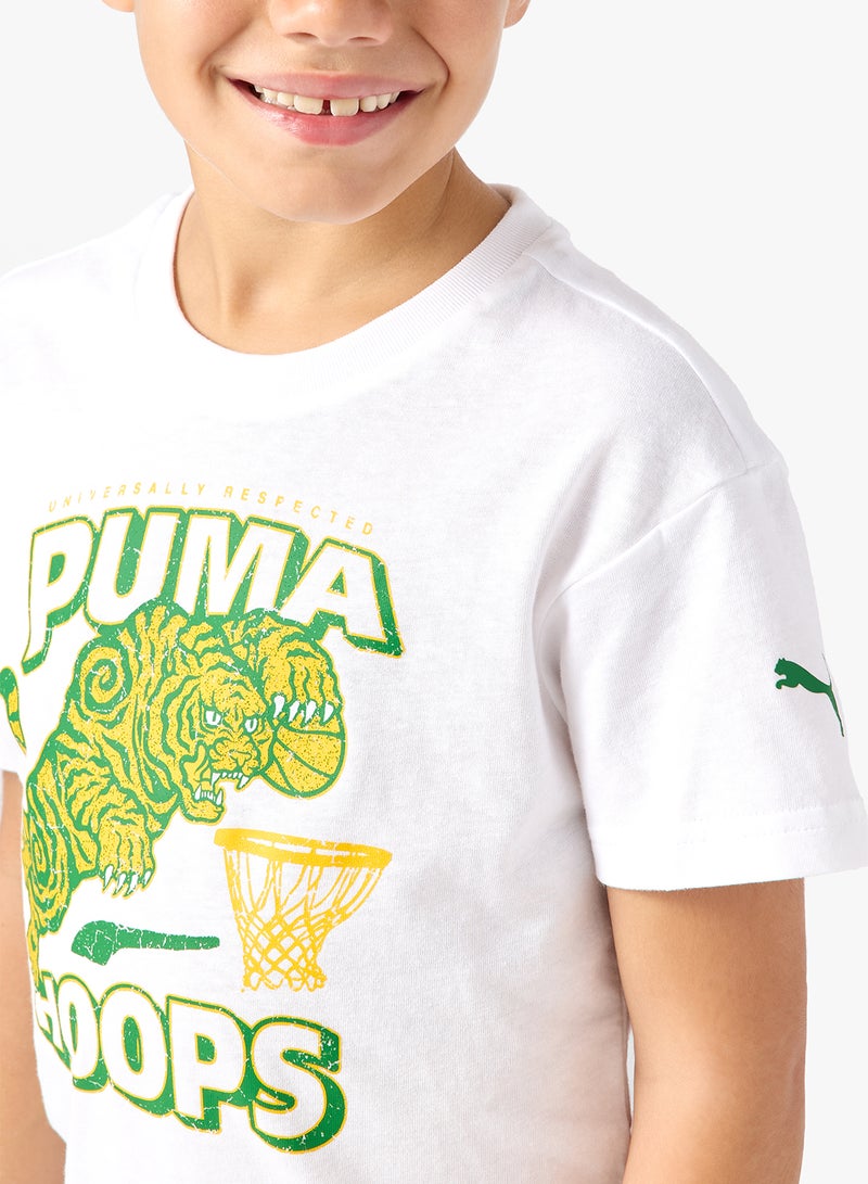 PUMA Hoopstellations Basketball Jumping Tiger Tee - Image 3