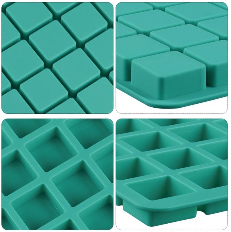 Mity rain 2 Pack 40-Cavity Square Caramel Candy Silicone Molds,Chocolate Forf Truffles, Fat Bombs Keto Snacks, Whiskey Ice Cube Tray,Grid Fondant Mould,Hard Candy Pralines Gummy Jelly Mold - Image 4