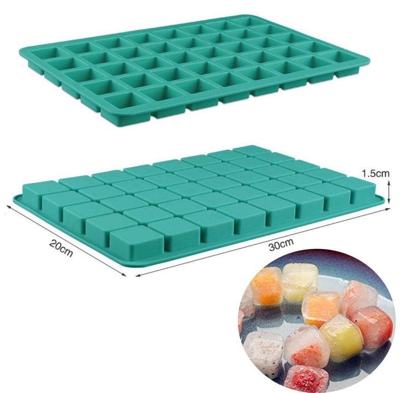 Mity rain 2 Pack 40-Cavity Square Caramel Candy Silicone Molds,Chocolate Forf Truffles, Fat Bombs Keto Snacks, Whiskey Ice Cube Tray,Grid Fondant Mould,Hard Candy Pralines Gummy Jelly Mold - Image 3