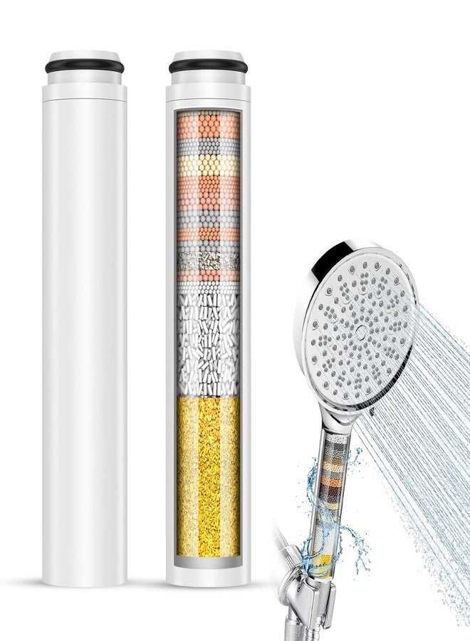 UNIBATH 2 Pack Shower Filter Replacement Compatible with Cobbe® Handheld Shower Head, 20-layer Shower Filter Replacement for Hard Water,Remove Chlorine and Harmful Substances - Image 1