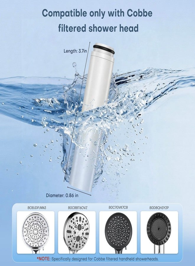 UNIBATH 2 Pack Shower Filter Replacement Compatible with Cobbe® Handheld Shower Head, 20-layer Shower Filter Replacement for Hard Water,Remove Chlorine and Harmful Substances - Image 2