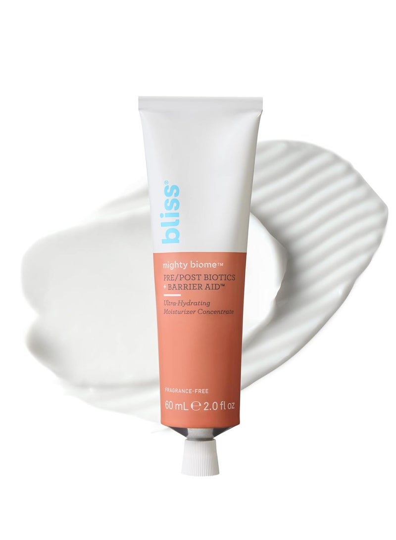 BLISS Bliss Mighty Biome Probiotic Nourishing Moisturizer | Ultra-Hydrating with Squalane & Coconut Oil | Strengthens Skin Barrier | 2 oz - Image 1