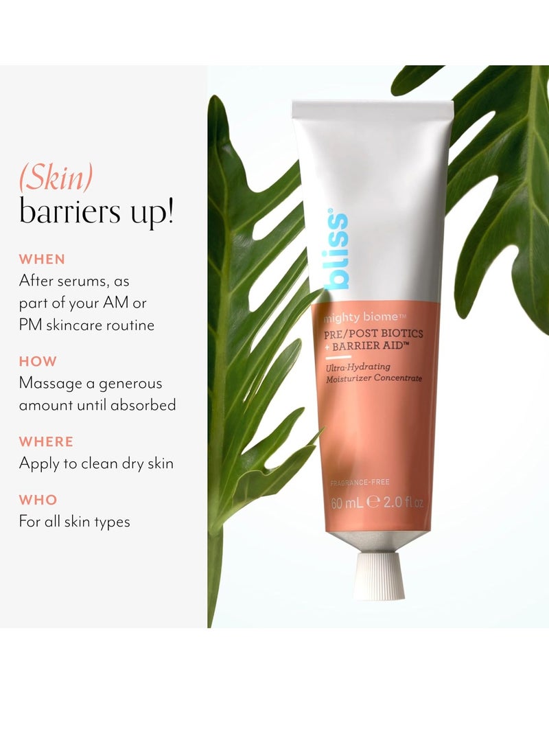 BLISS Bliss Mighty Biome Probiotic Nourishing Moisturizer | Ultra-Hydrating with Squalane & Coconut Oil | Strengthens Skin Barrier | 2 oz - Image 3