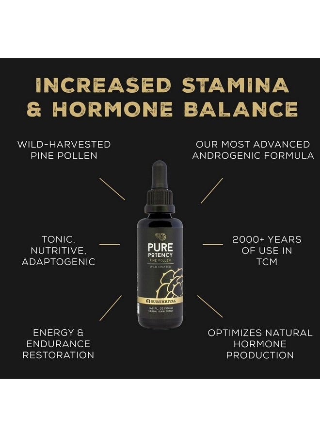 Surthrival: Pine Pollen Pure Potency Extract (1.69 fl oz), Increased Stamina, Hormone Balance, Energy & Endurance Restoration - Image 2