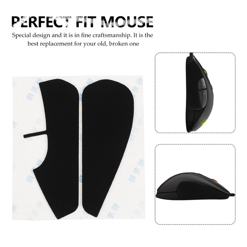 Rival Side Skates أقدام ماوس مريحة تقلل الاحتكاك للاستخدام في الألعاب والمكتب أسود - Image 4