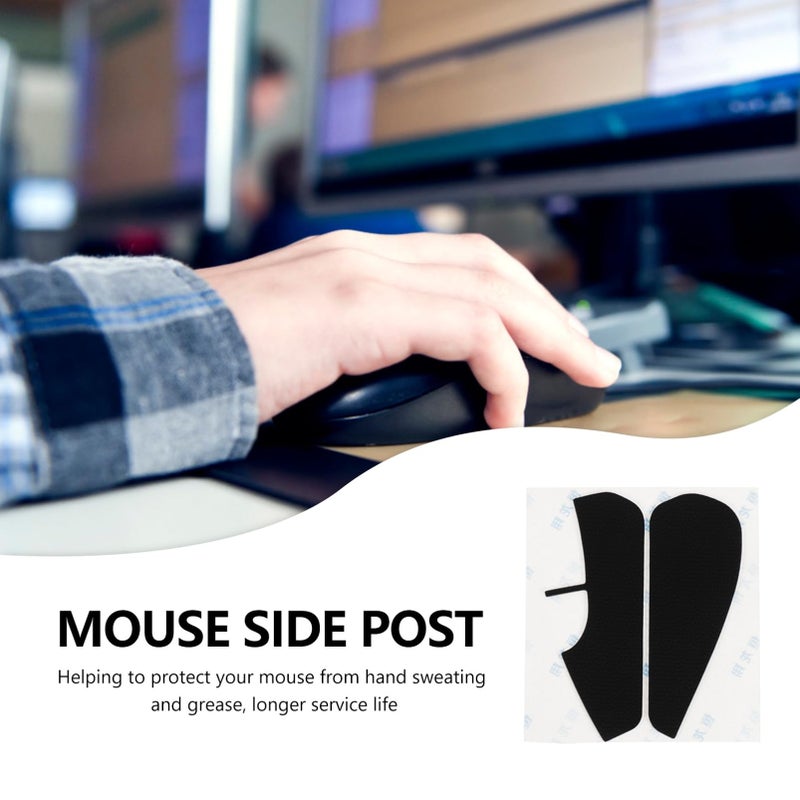 Rival Side Skates أقدام ماوس مريحة تقلل الاحتكاك للاستخدام في الألعاب والمكتب أسود - Image 5