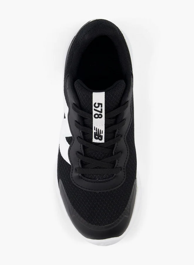 New Balance Boys' Logo Print Lace-Up Sports Shoes