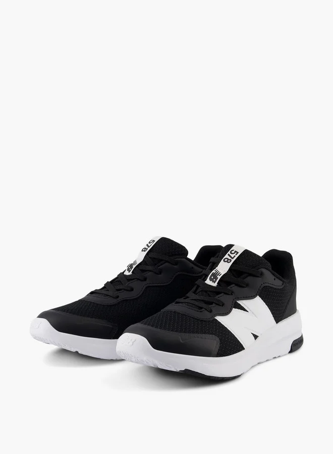 New Balance Boys' Logo Print Lace-Up Sports Shoes