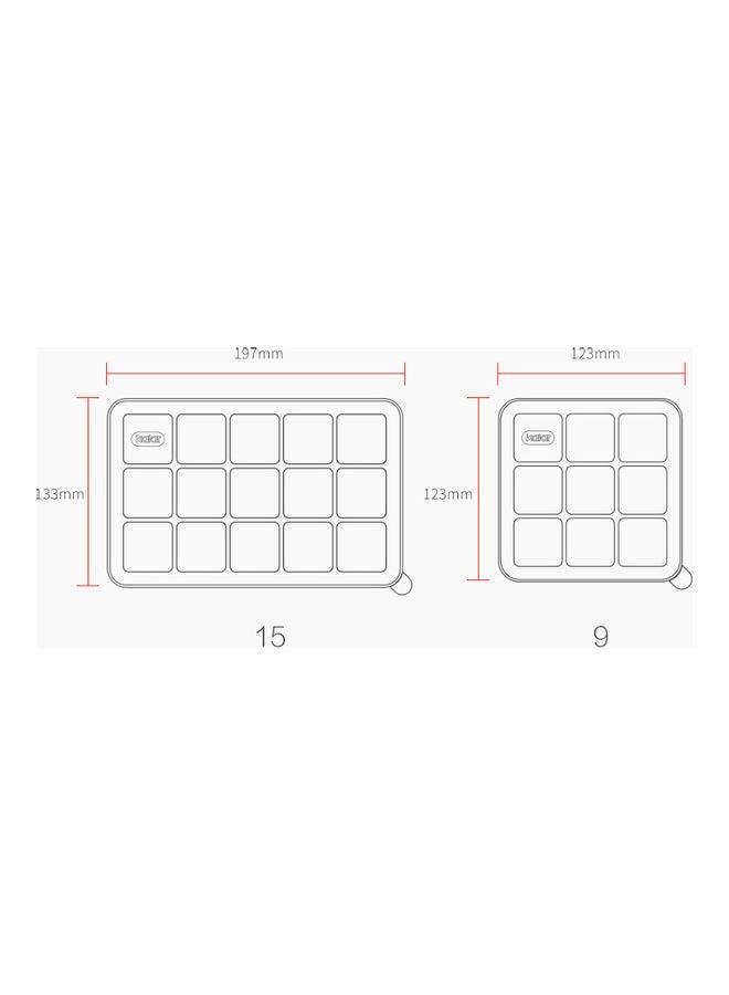 NIBEMINENT 20~200 ℃ DIY Ice Mold Square Shape Fruit Cube Tray Orange 25 x 10 20cm - Image 5