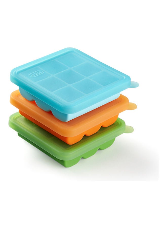 NIBEMINENT 20~200 ℃ DIY Ice Mold Square Shape Fruit Cube Tray Orange 25 x 10 20cm - Image 3