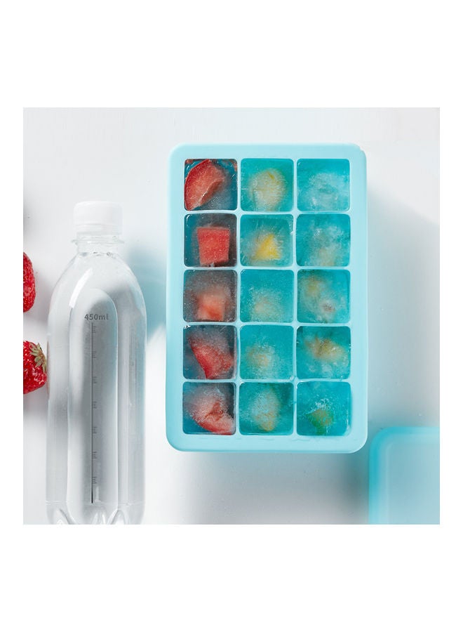 NIBEMINENT 20~200 ℃ DIY Ice Mold Square Shape Fruit Cube Tray Orange 25 x 10 20cm - Image 4