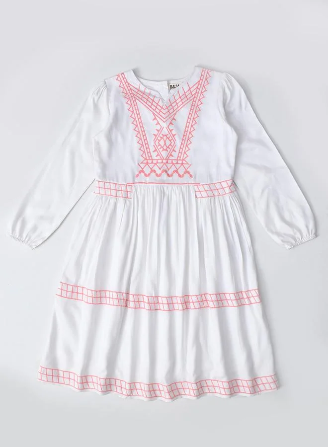 بيلا مودا Embroidered Cotton Dress