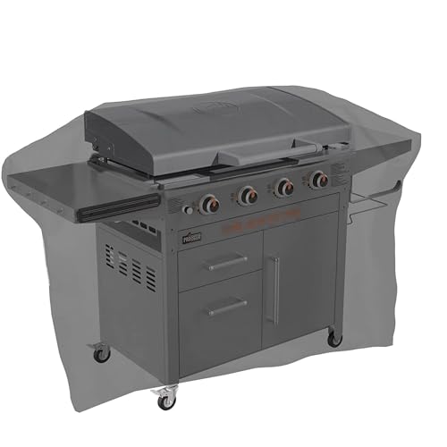 ZBXFCSH Heavy Duty 600D Polyester Cover compatible with Blackstone 36 inches 5482 Griddle Cooking Station with Hood,also compatible with Blackstone 28 inch XL,Outdoor Flat Top Gas Grill Cover with Straps - Image 2