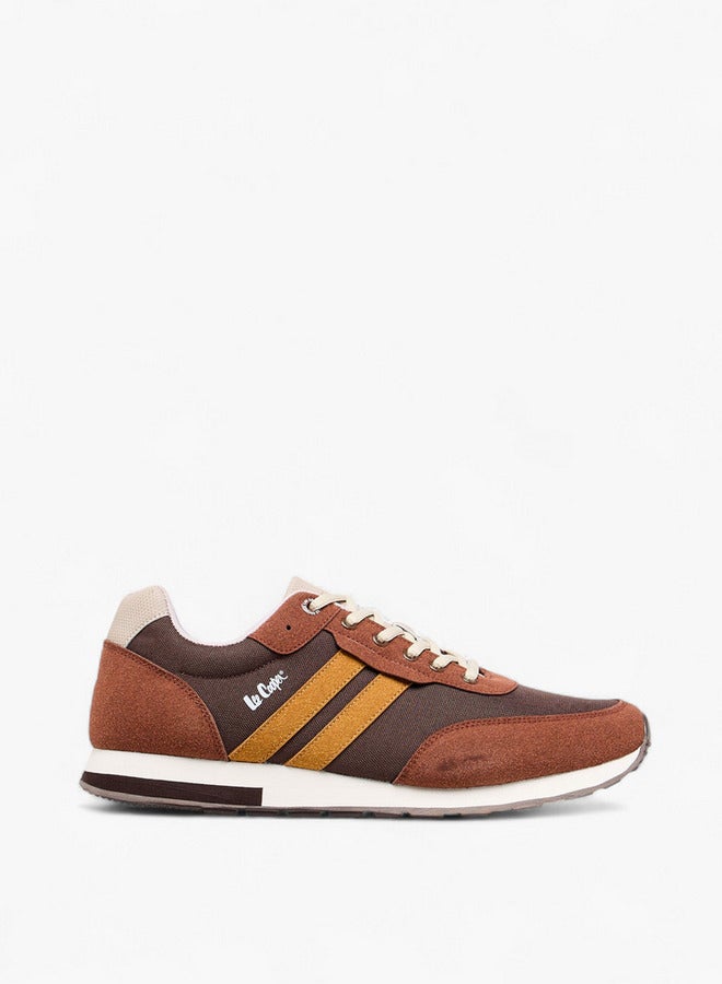 Lee Cooper Men's Panelled Sneakers with Lace-Up Closure  - Image 3