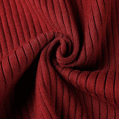 NORTHWIND Men's High Turtle Neck Cotton Slim Fit T-Shirt (Nw-Broad-Rib_Maroon_Xl) - Image 5