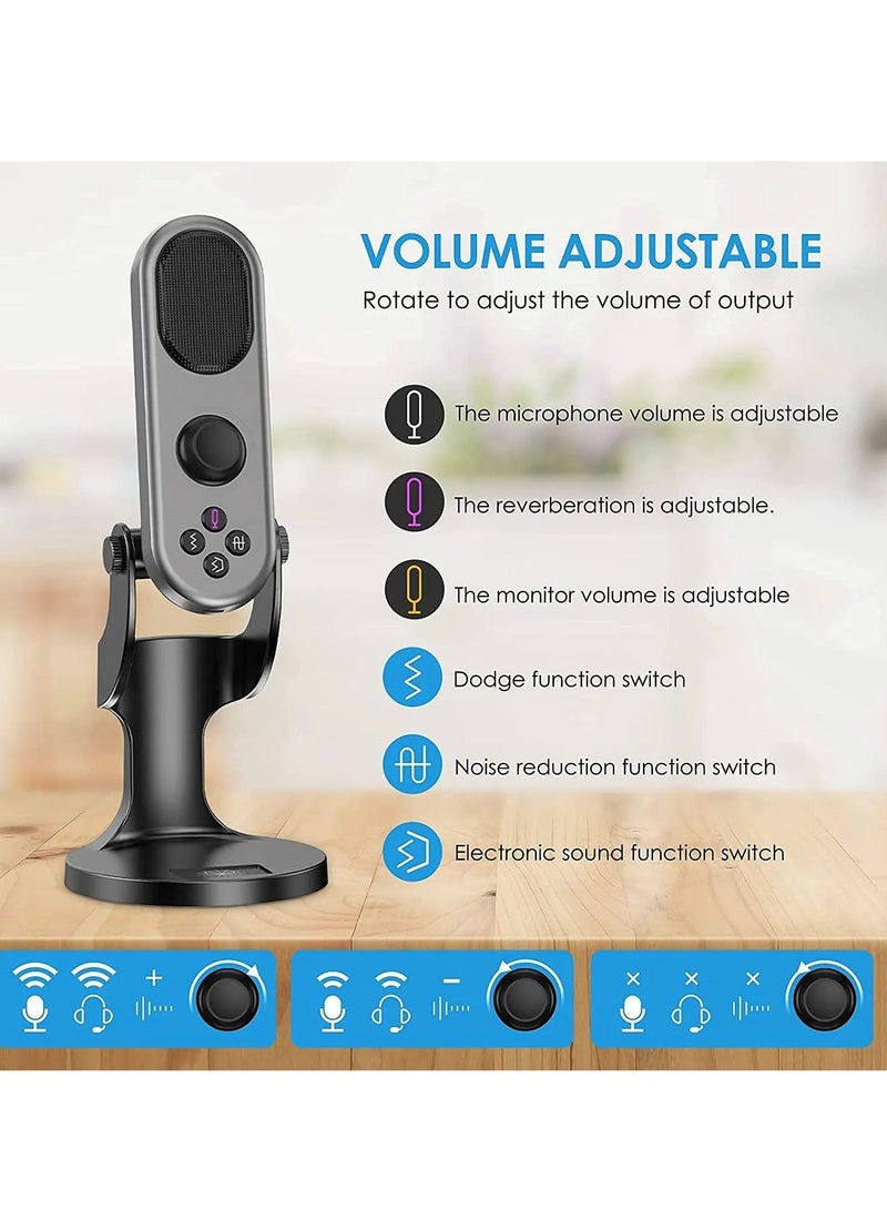 Jmary MC-PW7 Professional USB Microphone for Podcast live Streaming - Image 2