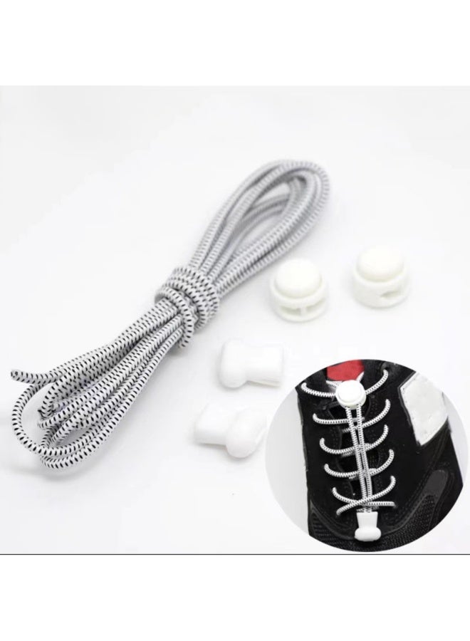 2 Pairs Elastic No Tie Shoe Laces,Tieless Shoelaces for Adults and Kids - Image 2