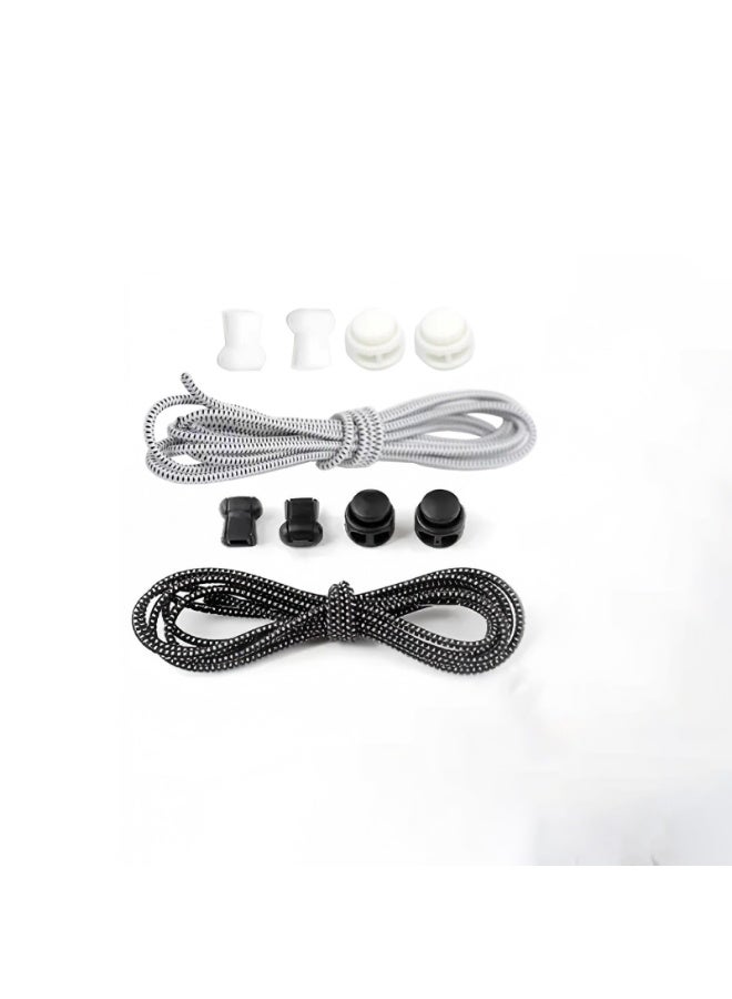 2 Pairs Elastic No Tie Shoe Laces,Tieless Shoelaces for Adults and Kids - Image 5