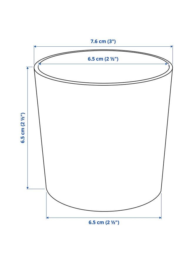 erorex Plant pot, in/outdoor light grey, 6 cm - Image 4