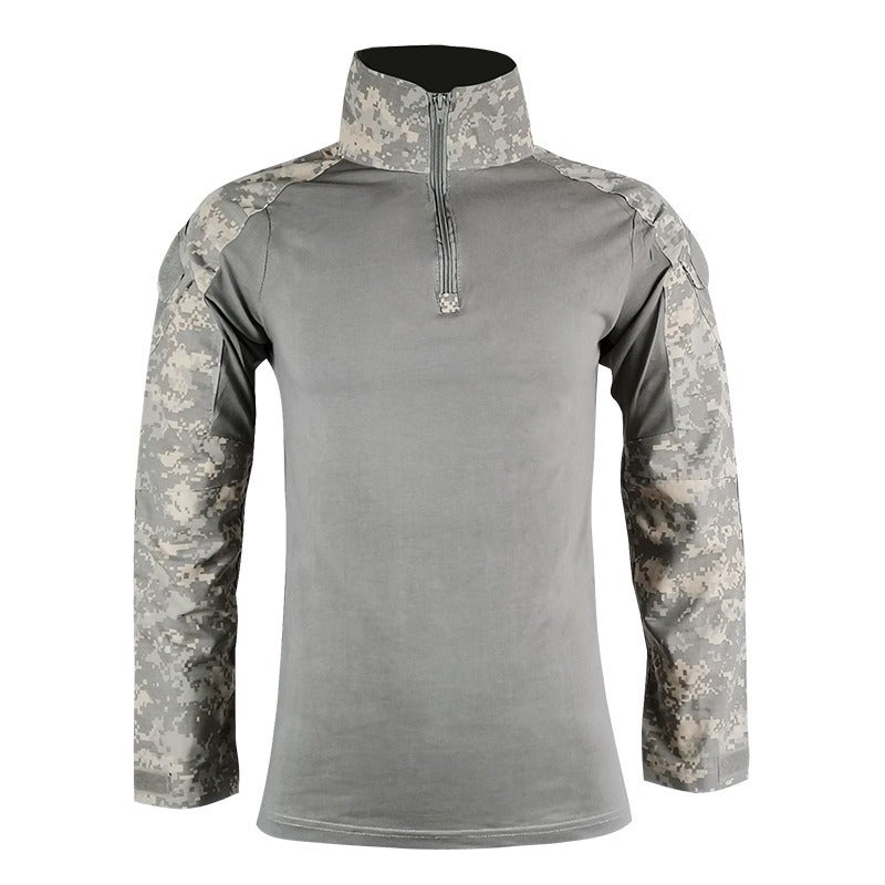 PFZL Outdoor Tactical Frog Suit Long Sleeve Spring Cycling Training Shirt Stretch T-Shirt Top for Boys - Image 1