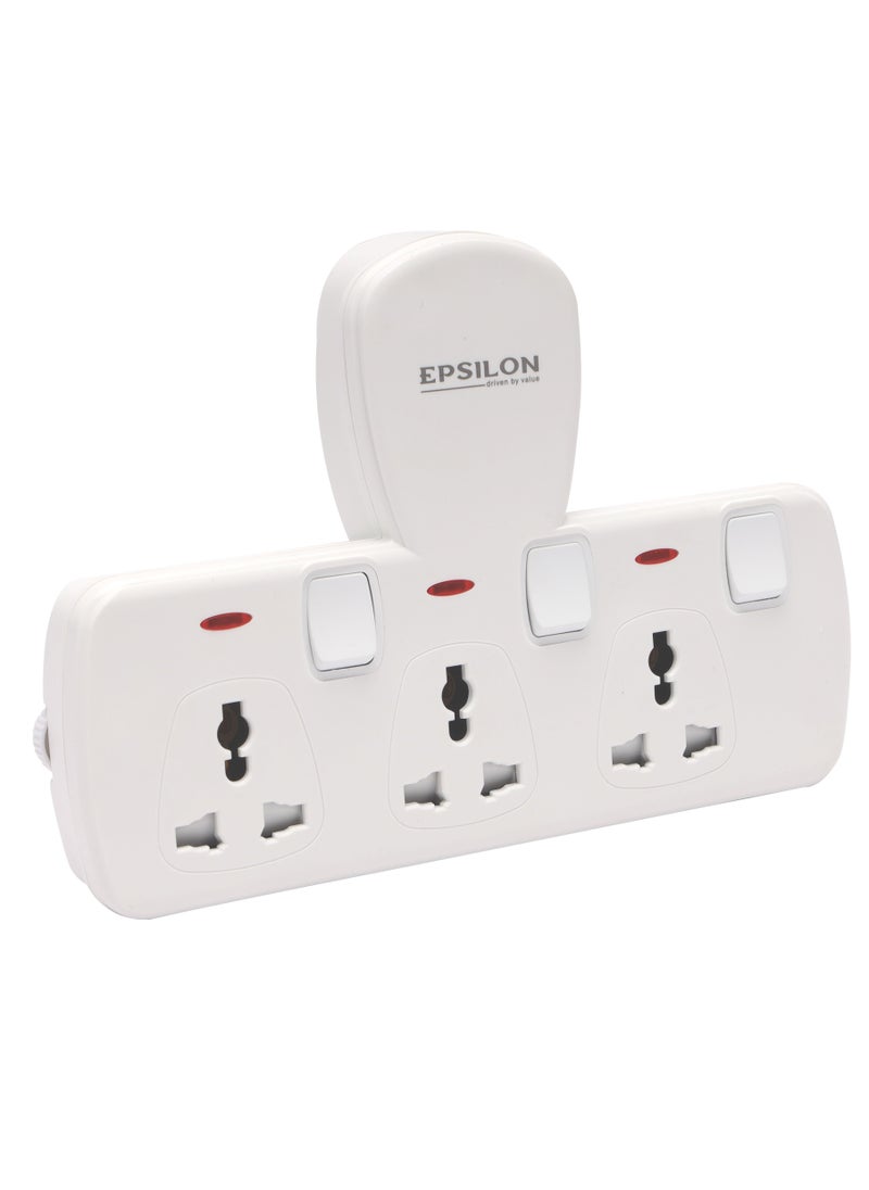 Epsilon - Epsilon 3 Way Universal Socket- ES1112 - Image 1