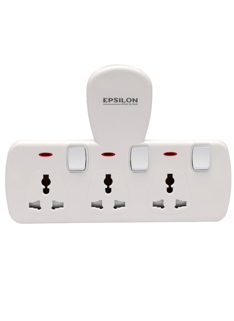 Epsilon - Epsilon 3 Way Universal Socket- ES1112 - Image 1