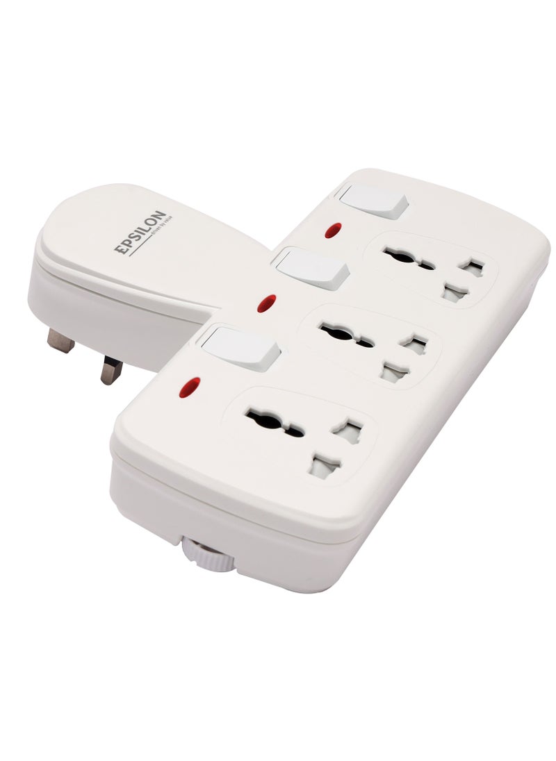 Epsilon - Epsilon 3 Way Universal Socket- ES1112 - Image 1