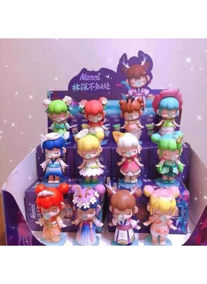 Generic - If You Come To Lin Shen Do Not Know Where The 24 Solar Terms Zodiac Online Red Explosions Hand-made Blind Box Doll Machine Twist Egg Machine Toys-Color:Fantasy Museum Complete Set Of 12 Pieces [end Box] - Image 1