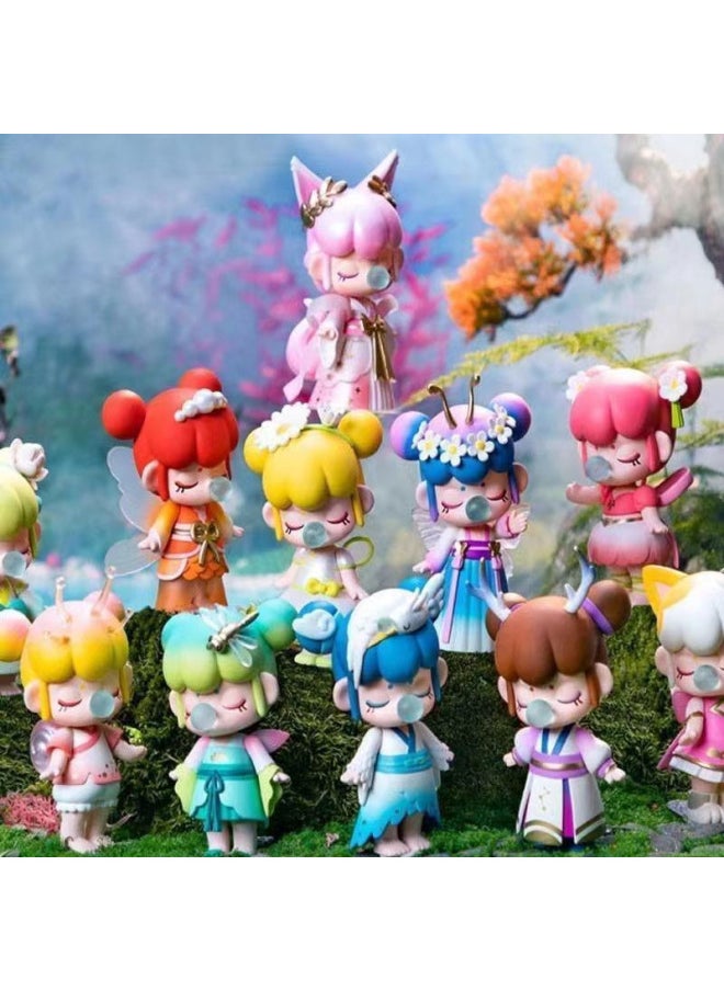 Generic - If You Come To Lin Shen Do Not Know Where The 24 Solar Terms Zodiac Online Red Explosions Hand-made Blind Box Doll Machine Twist Egg Machine Toys-Color:Fantasy Museum Complete Set Of 12 Pieces [end Box] - Image 1
