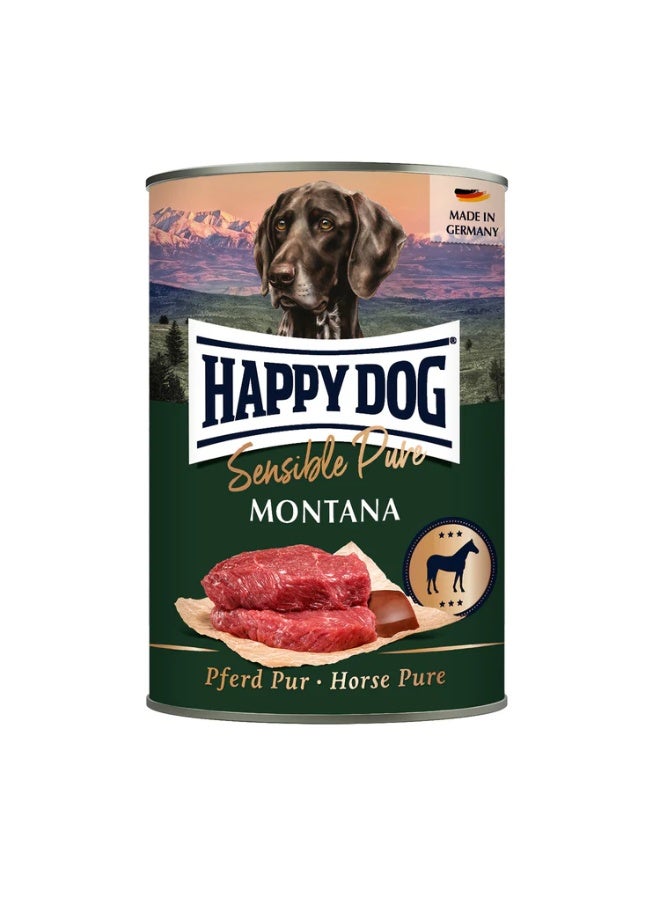 Happy Dog Pure Horse Wet Dog Food 400g (Pack of 6) - Image 1