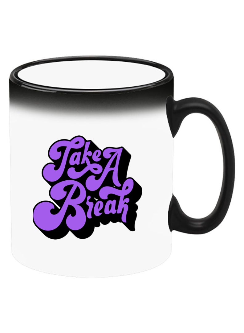 Theodor Color Changing Heat Sensitive Ceramic Mug, Image Revealed When HOT Liquid is Added! Take a Break-01 - Image 2