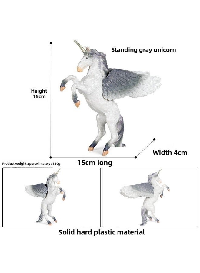 Simulation Animal Model European Myths And Legends God Horse Tianma Unicorn Pegasus Warcraft Dragon Phoenix Plastic Toy