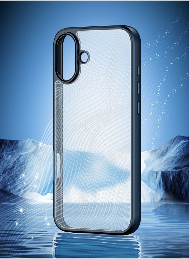 DUX DUCIS iPhone 16 Case, [SGS Dropproof Certification][Streamline Texture][Frosted Feel] Slim Shockproof Frosted Case Cover for Apple iPhone 16 2024, Black  - Image 3