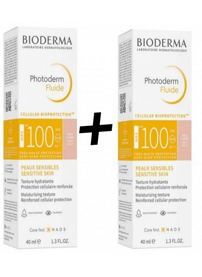 Photoderm - Bioderma Photoderm Max Natural Sunscreen SPF 100 40 ml, 2 pieces - Image 1
