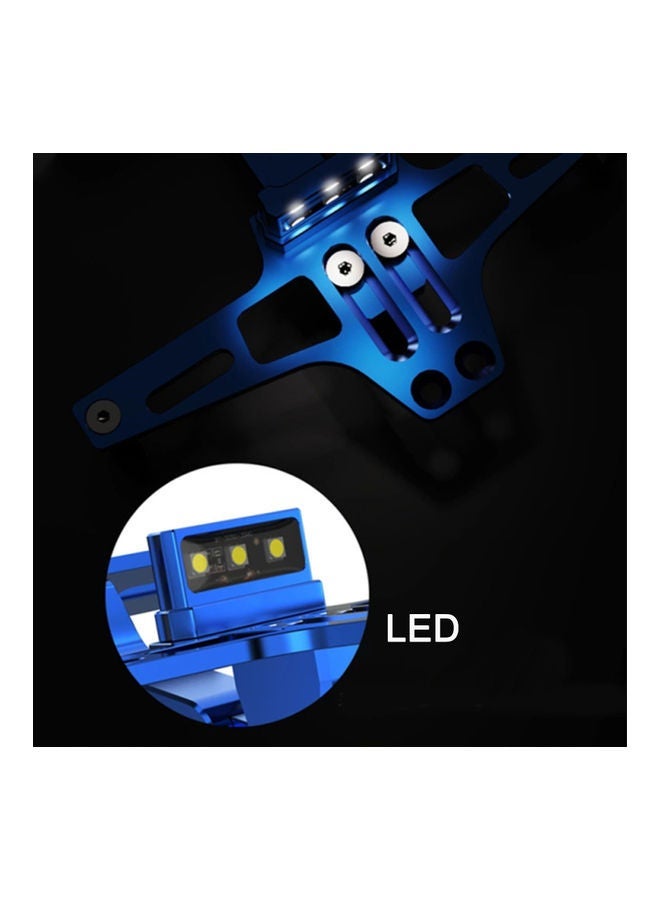 NIBEMINENT Motorcycle License Plate Bracket With LED Lights - Image 2