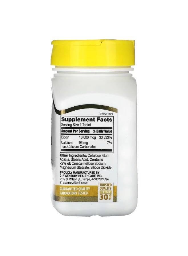Biotin, 10,000 mcg, 360 Tablets - Image 2