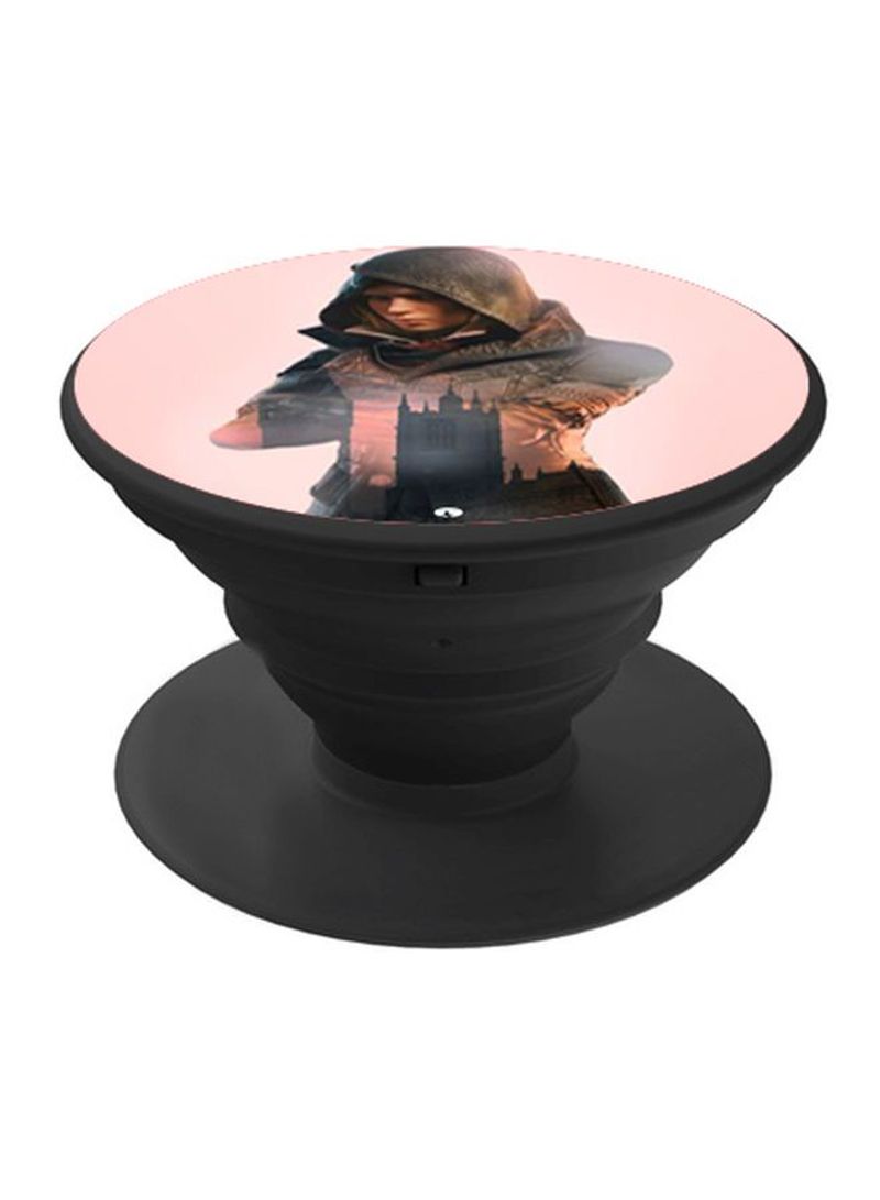 RKN Printed Pop Socket Black/Pink/Brown - Image 1