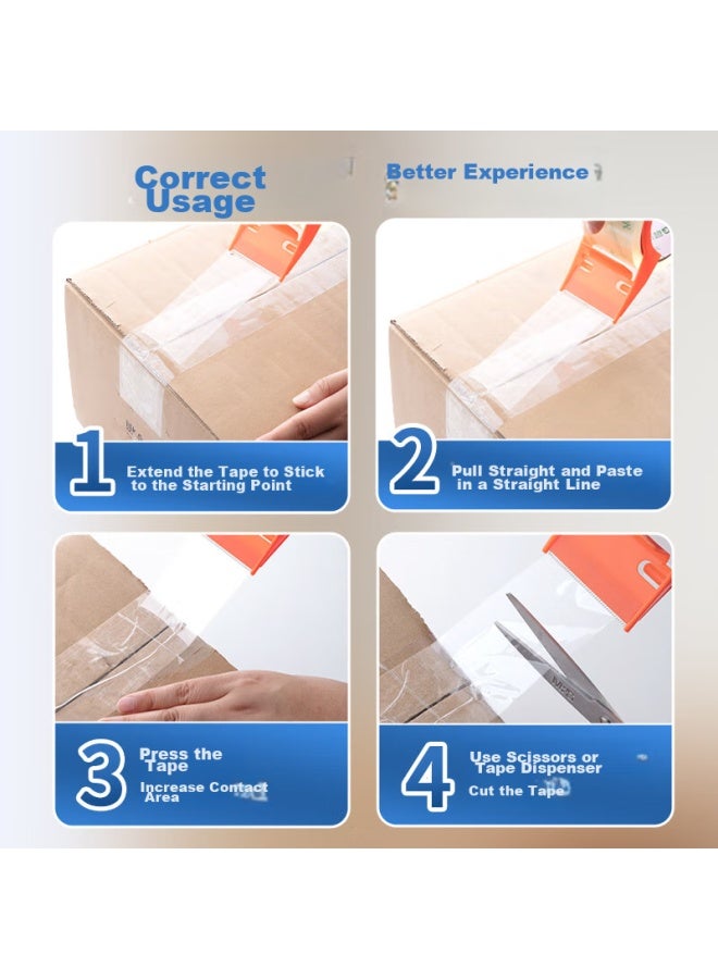 ام اند جي M&g شريط تغليف شفاف 60mm*100y*45um (91.4m/لفة) 6 لفات/أنبوب للتسليم السريع مستودع، لوازم مكتبية Ajd957k7 - Image 4