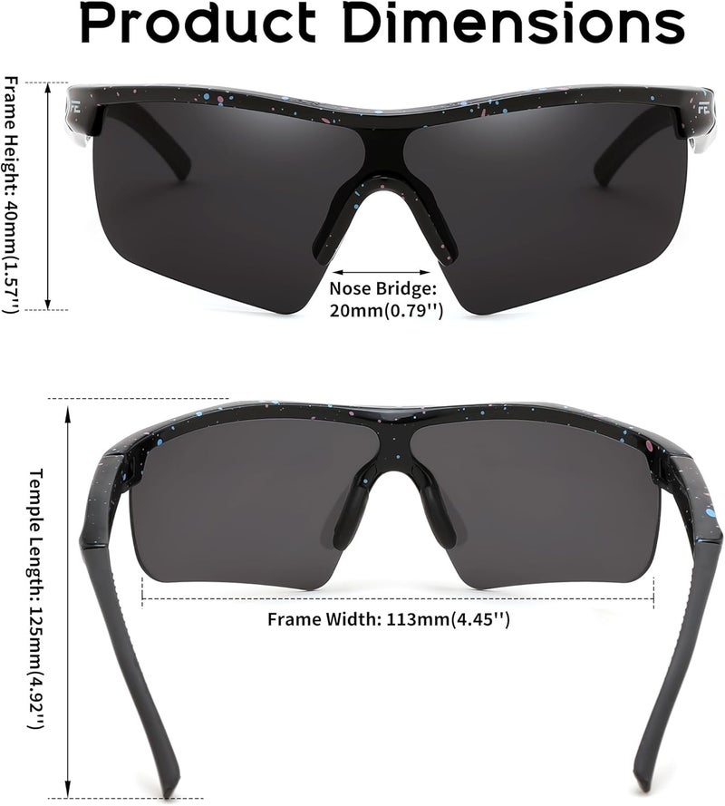 FEISEDY Kids Teens Baseball Polarized Sunglasses Sports TR90 Frame Boys Girls Cycling B2454 - Image 5