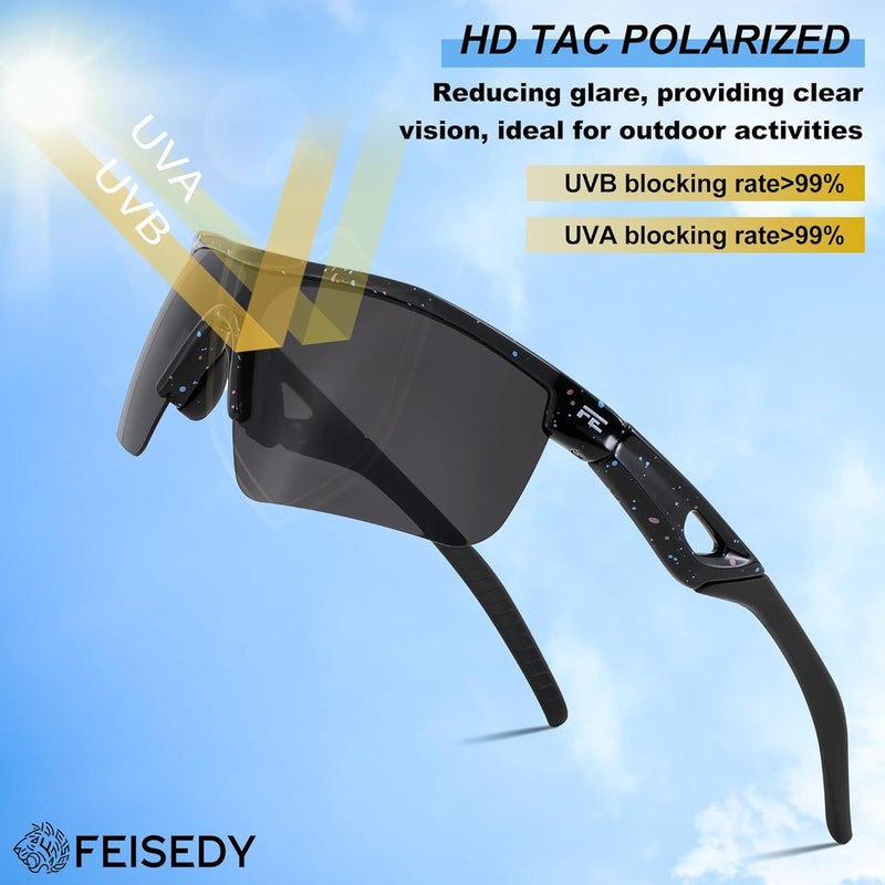 FEISEDY Kids Teens Baseball Polarized Sunglasses Sports TR90 Frame Boys Girls Cycling B2454 - Image 4