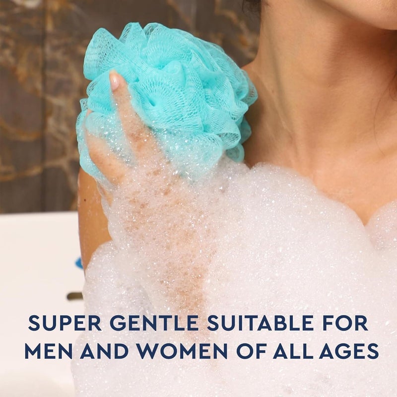 BIMIGET Mesh Loofah Sponges, 8-Pack Small Loofahs for Kids Colorful Sponges Mesh Pouf Resuable Shower Sponges Loofah Bath Ball Back (8 Pack) - Image 5