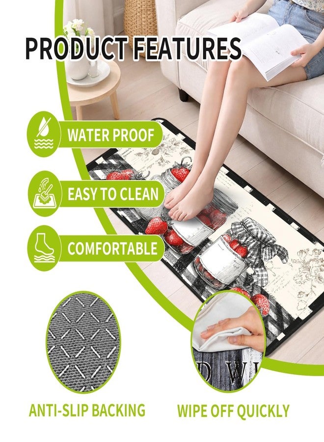 seewan Classic Kitchen Mats for Floor, 2-Piece Non-Slip Kitchen Rugs, Washable Kitchen Mat for Kitchen, Hallway, and Laundry Decor, Sizes 17"x30" + 17"x47" - Image 4
