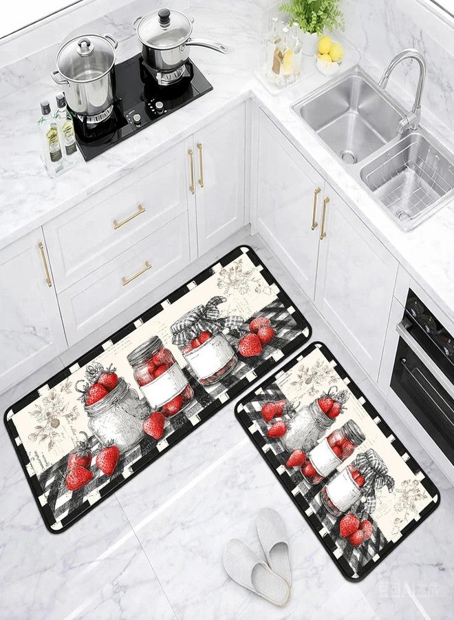seewan Classic Kitchen Mats for Floor, 2-Piece Non-Slip Kitchen Rugs, Washable Kitchen Mat for Kitchen, Hallway, and Laundry Decor, Sizes 17"x30" + 17"x47" - Image 5