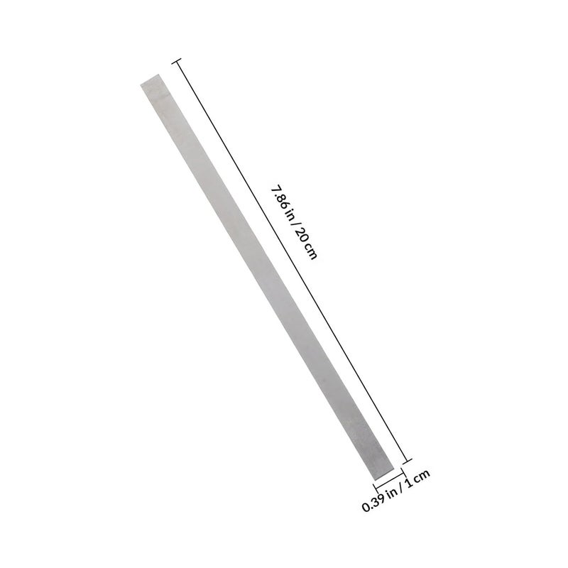 High Speed Steel Bar Flat Stock for DIY Knife Making, Ultra-Hard White Steel Strip 2x10x200mm Metal Flat Plate for Crafting and Industrial Cutting Applications - Image 2