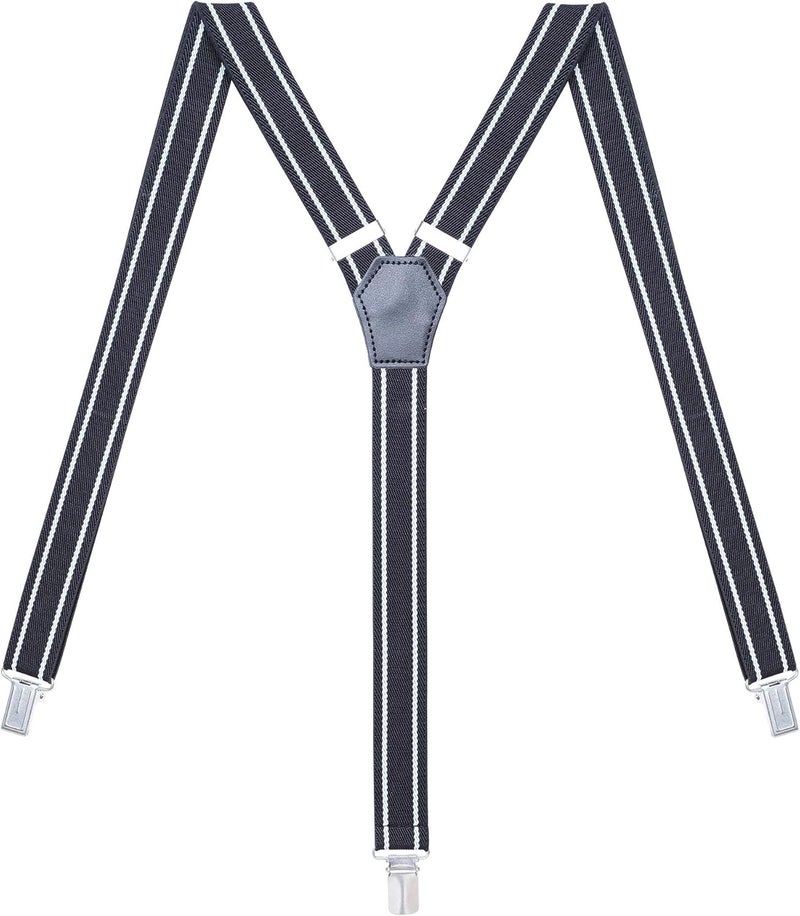 Action Ward Store Womens Suspenders – Y Back Style – 1" Width - Comfortably Adjustable Elastic Straps and Metal Clips - Image 1