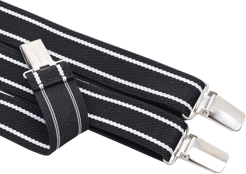 Action Ward Store Womens Suspenders – Y Back Style – 1" Width - Comfortably Adjustable Elastic Straps and Metal Clips - Image 2