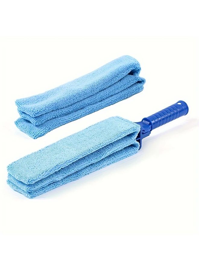 مجموعة Pro Blinds Duster الكبيرة جدًا - عبوه واحدة - منظف ستائر قابل للتمديد مع أغطية من الألياف الدقيقة الناعمة ومقبض طويل - أداة تنظيف فعالة للستائر وفتحات مكيفات الهواء والمراوح وفتحات السيارات - Image 2