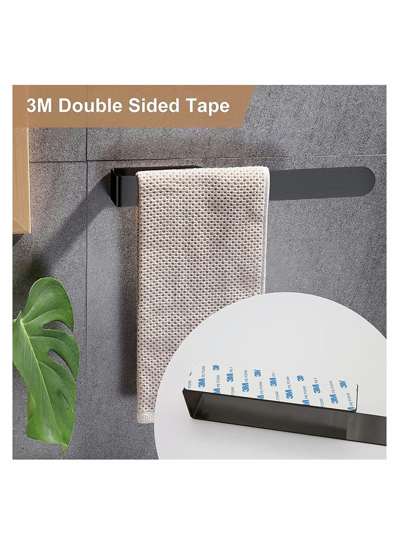Hand Towel Holder, 37cm Self Adhesive Stainless Steel Bathroom Rack, Bar, Rail for Kitchen Living Room Bedroom - Image 3