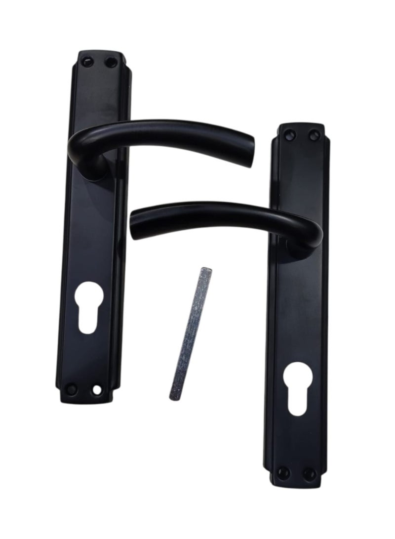 Black Interior Door Handle Set with Keyhole Plate – Stylish Durable Design – Modern Door Handle Kit for Home and Office - Image 3