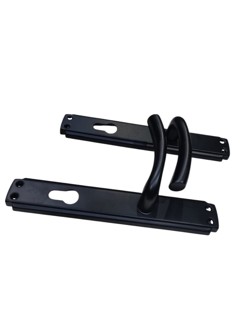 Black Interior Door Handle Set with Keyhole Plate – Stylish Durable Design – Modern Door Handle Kit for Home and Office - Image 2
